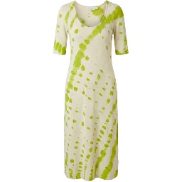Green Cotton Women Dress