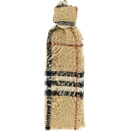 Beige Wool Foulard