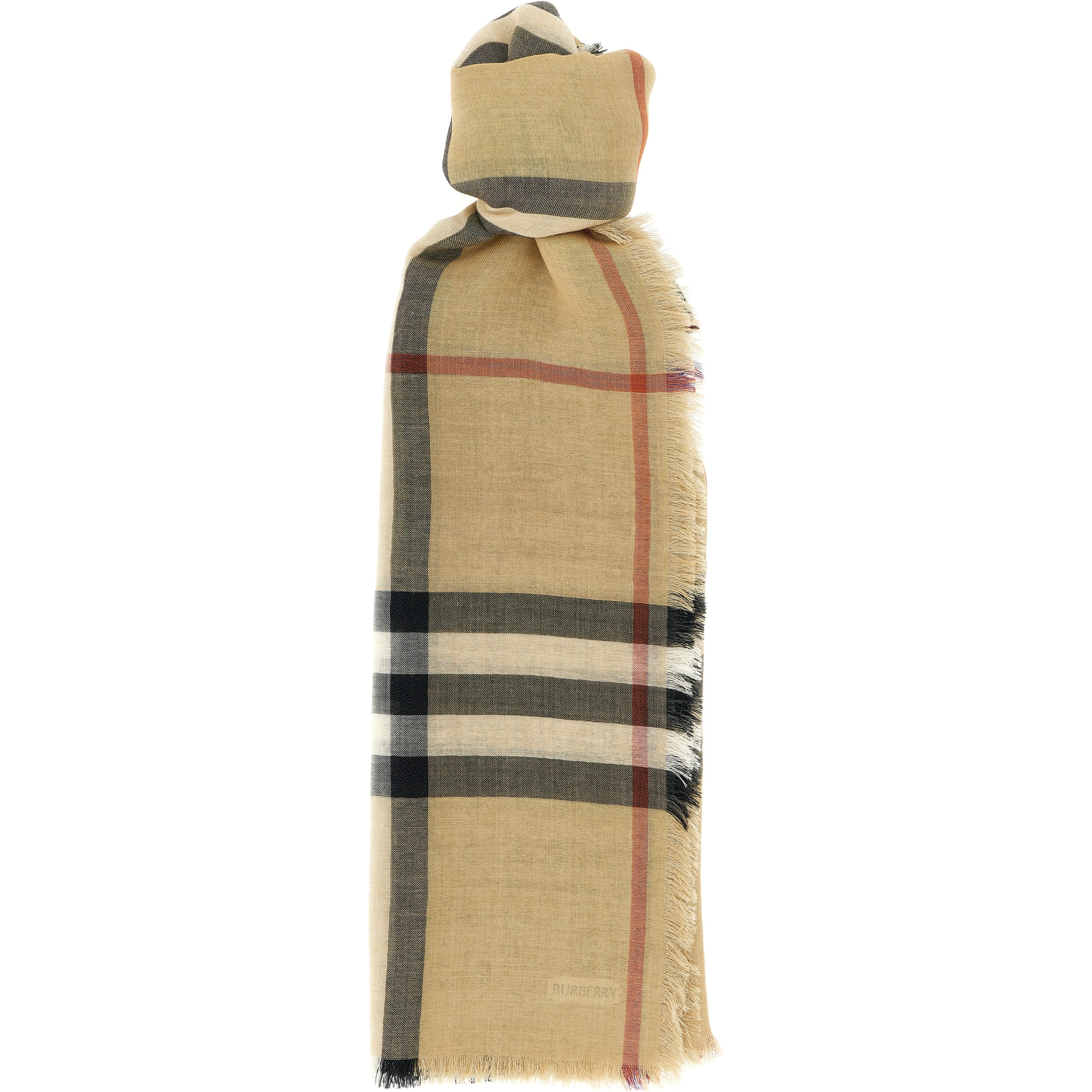 Beige Wool Foulard