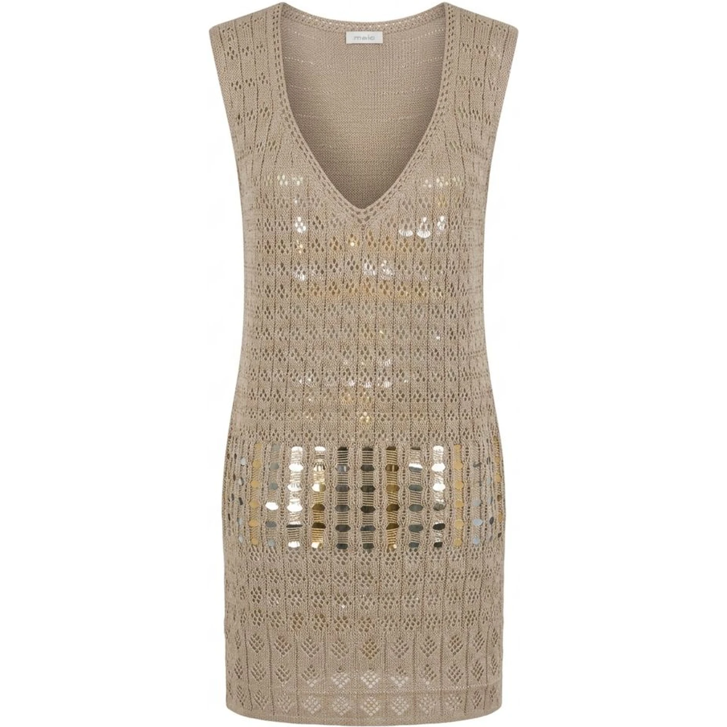 Beige Cotton Women Dress