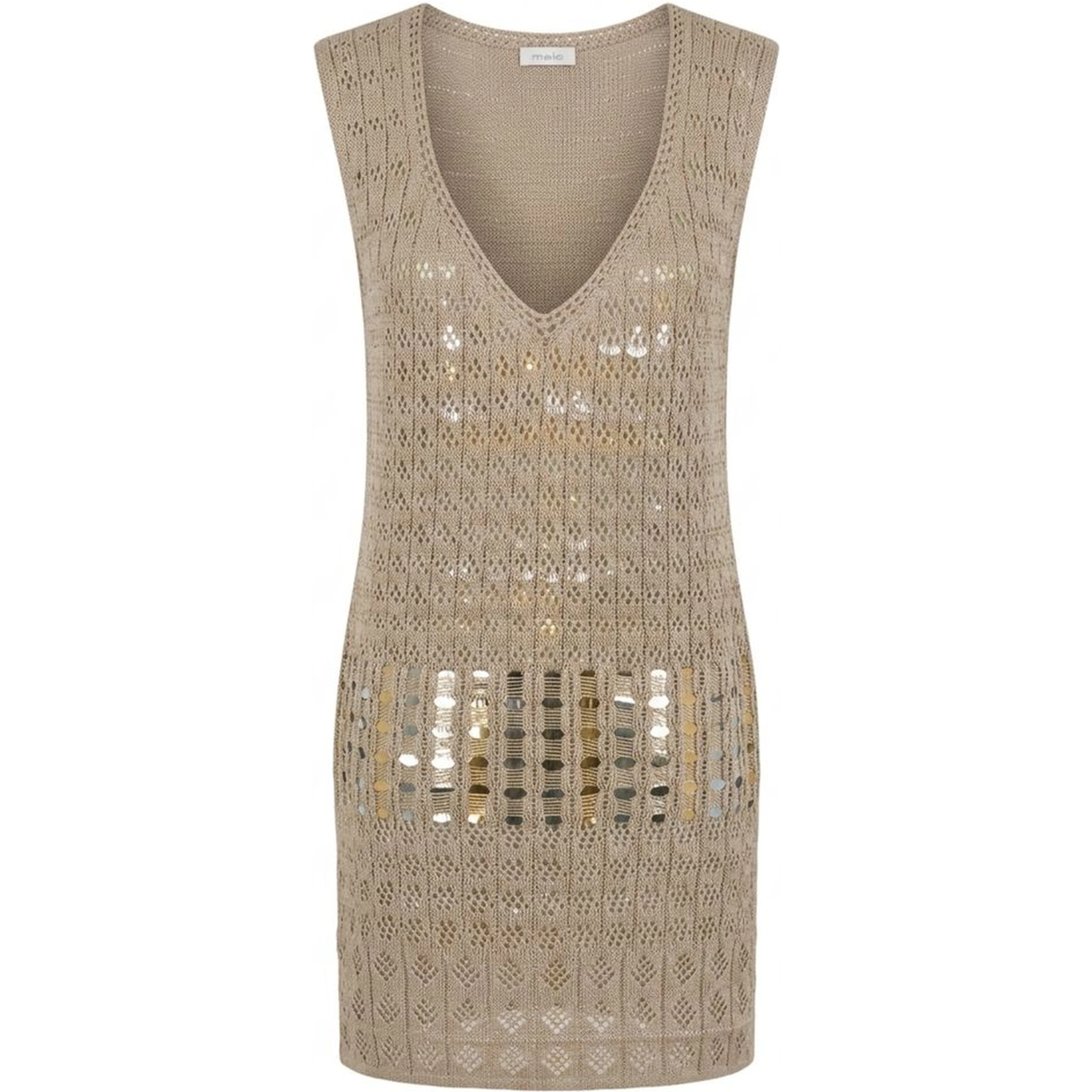 Beige Cotton Women Dress