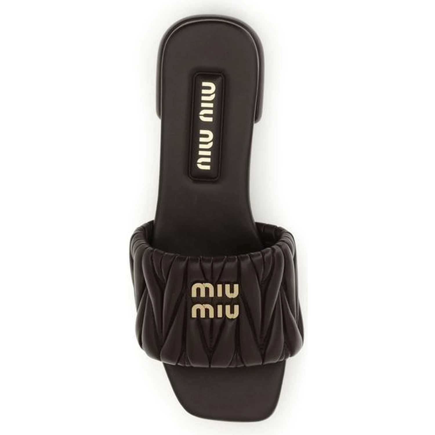 Brown Calf Leather Bos Taurus Flat Sandals