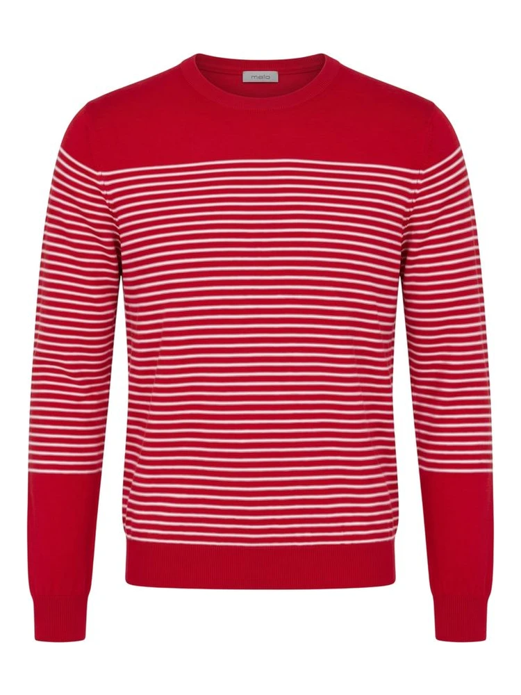 Red Cotton Men Sweater