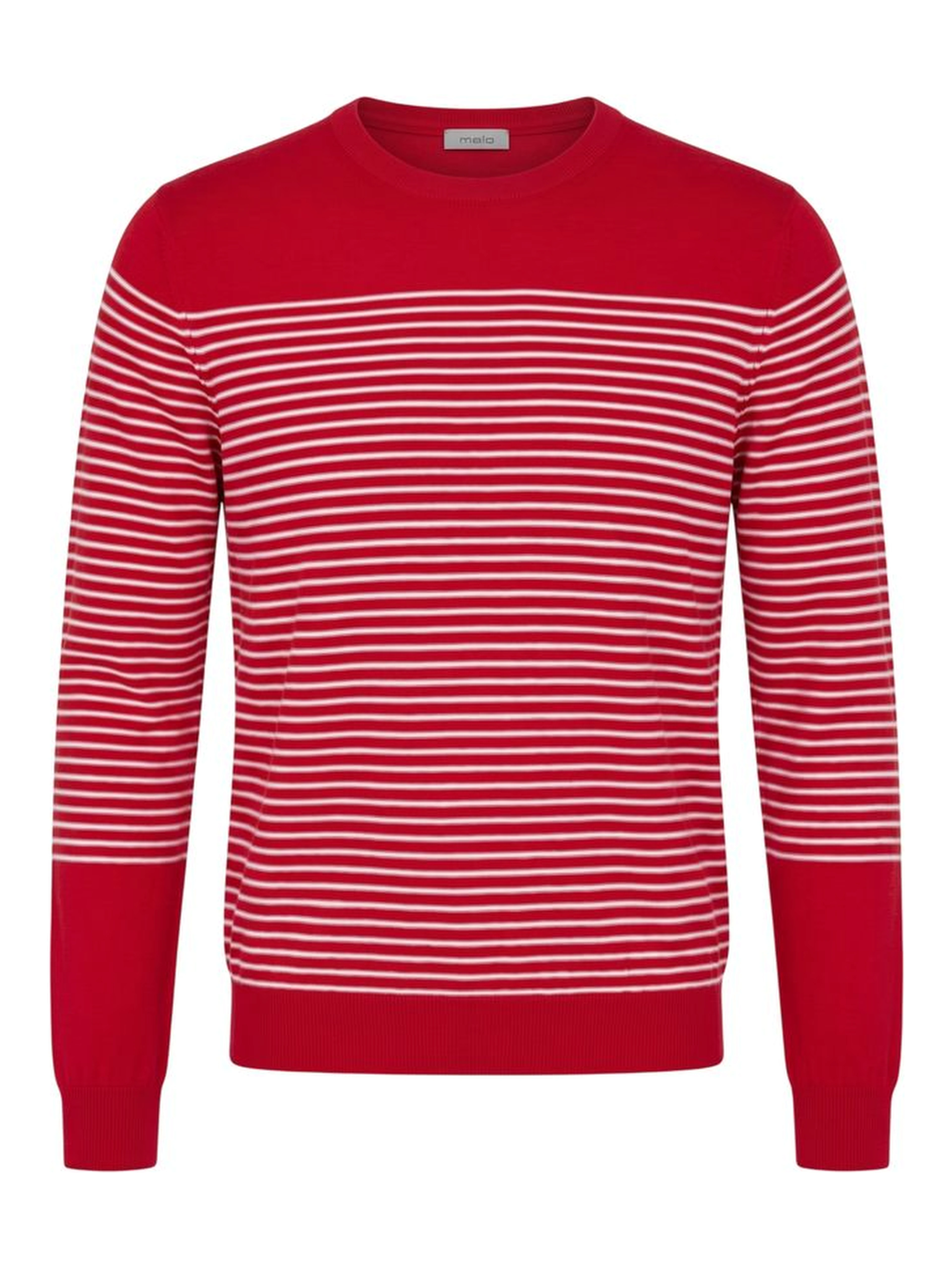 Red Cotton Men Sweater