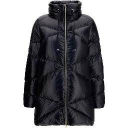 Black Goose Down Full-Length Jacket