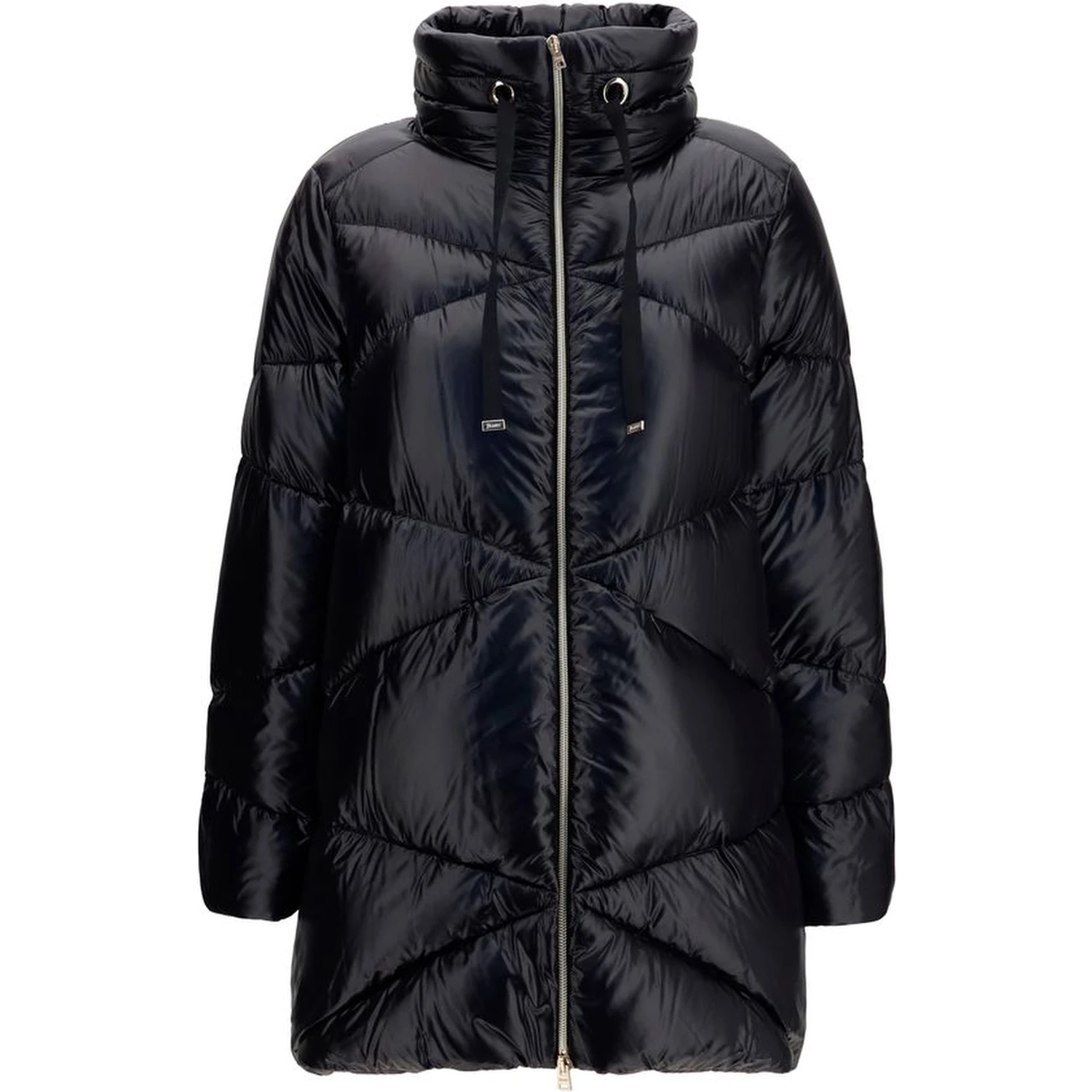 Black Goose Down Full-Length Jacket