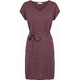 Purple Silk Women Dress