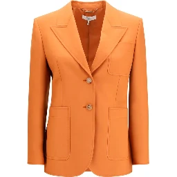 Orange Wool Oves Aries Blazer