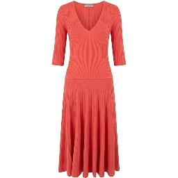 Red Cotton Women Dress