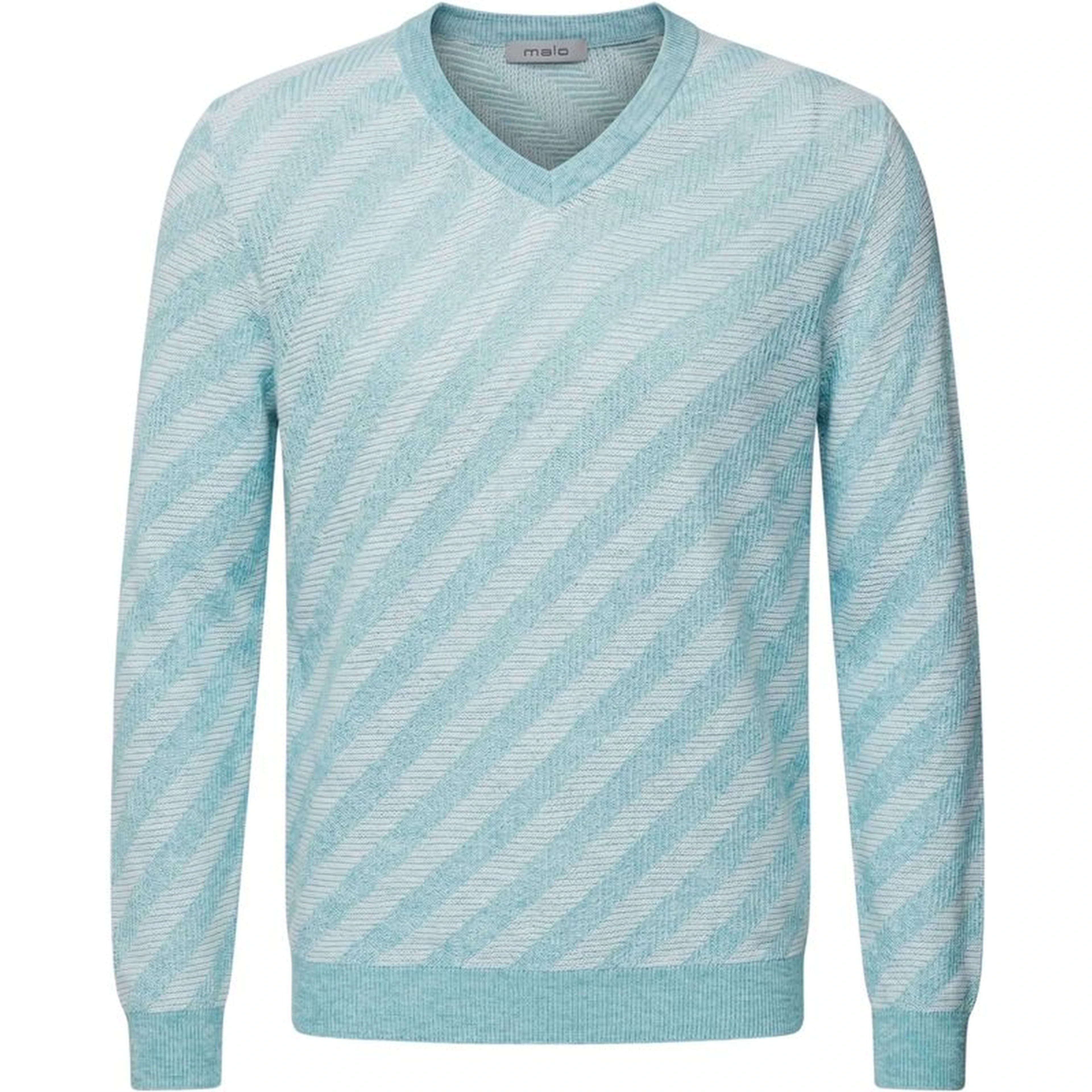 Light Blue Linen Men's Sweater