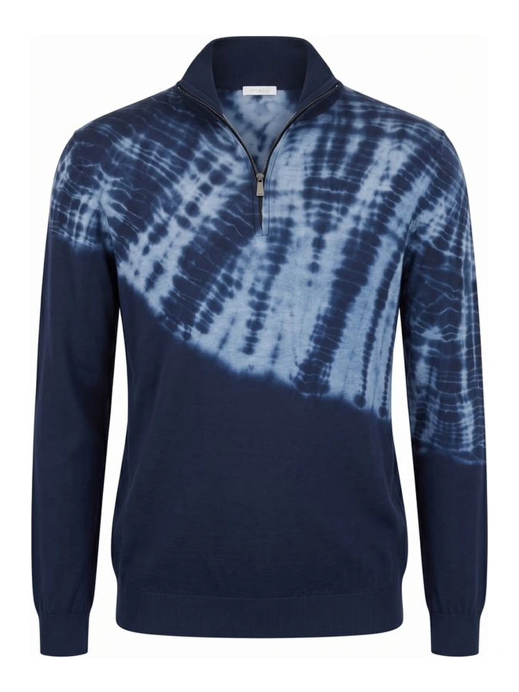 Blue Cotton Men's Sweater
