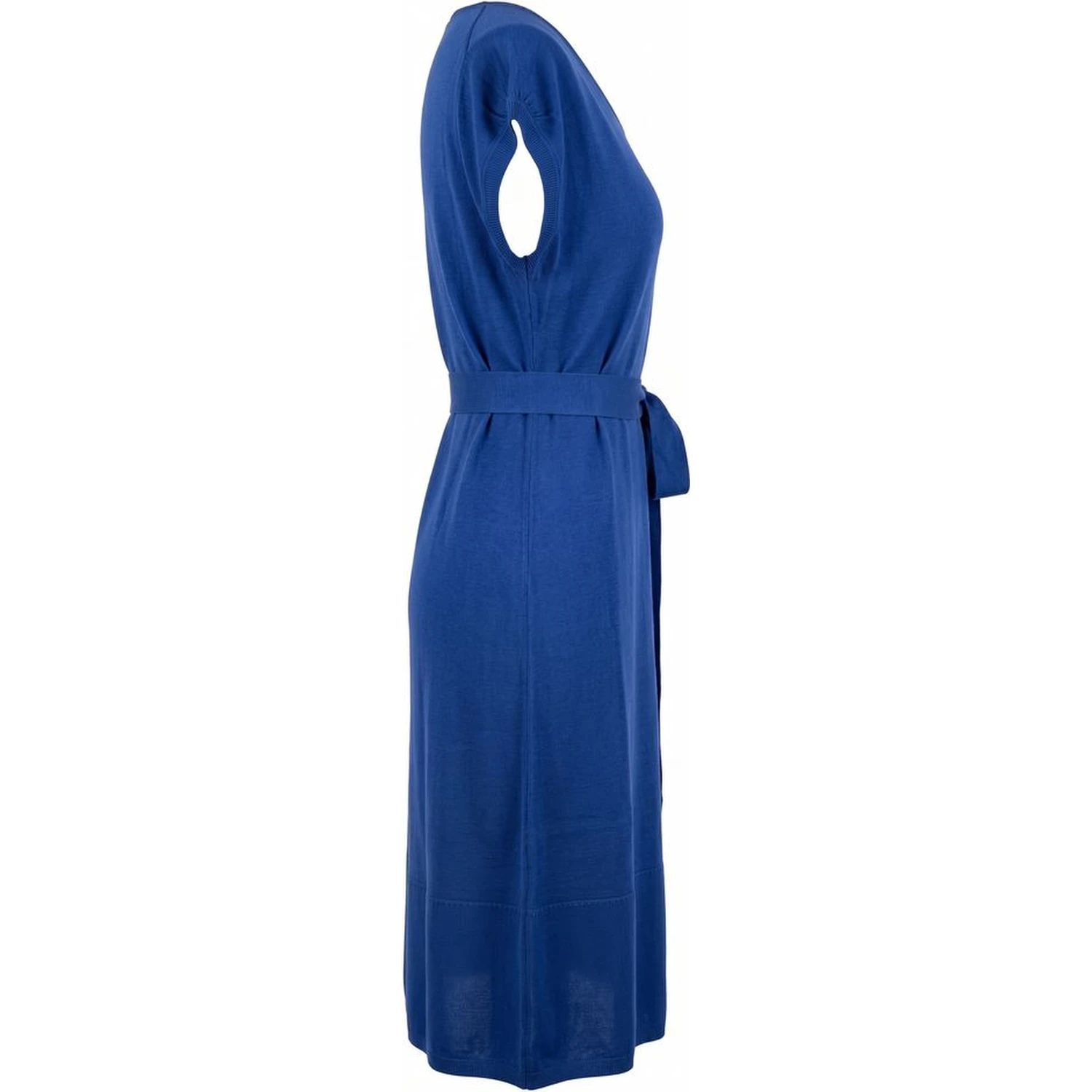 Blue Silk Women Dress