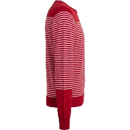 Red Cotton Men Sweater