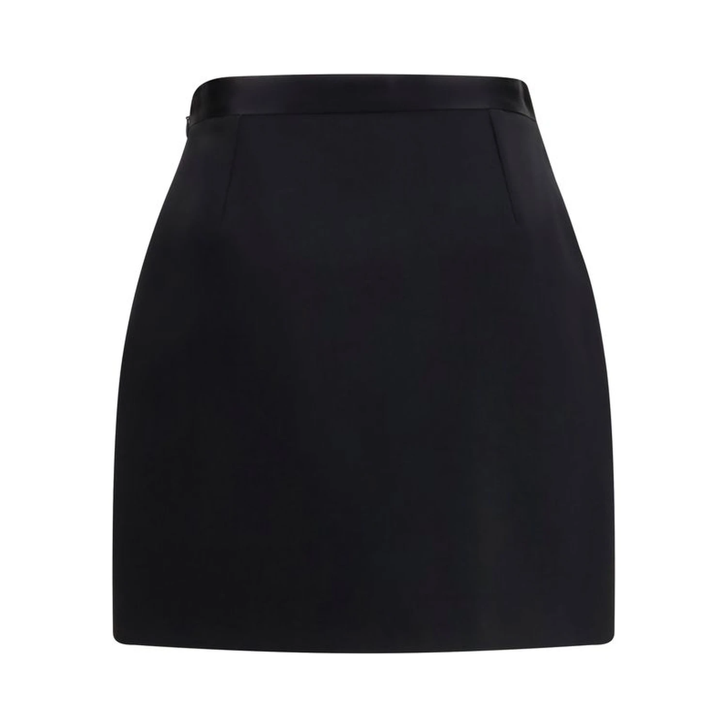 Black Wool Oves Aries Mini Skirt