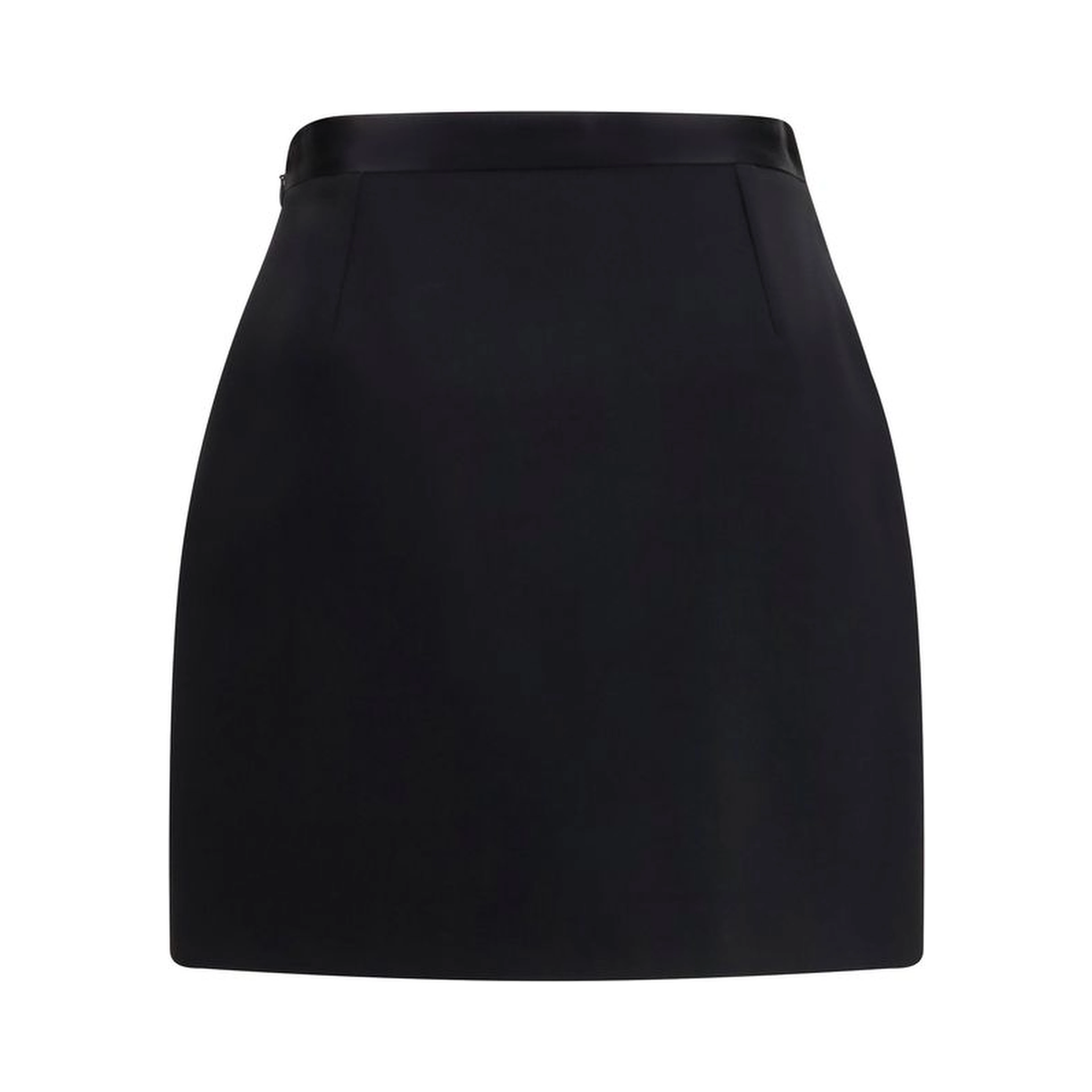 Black Wool Oves Aries Mini Skirt