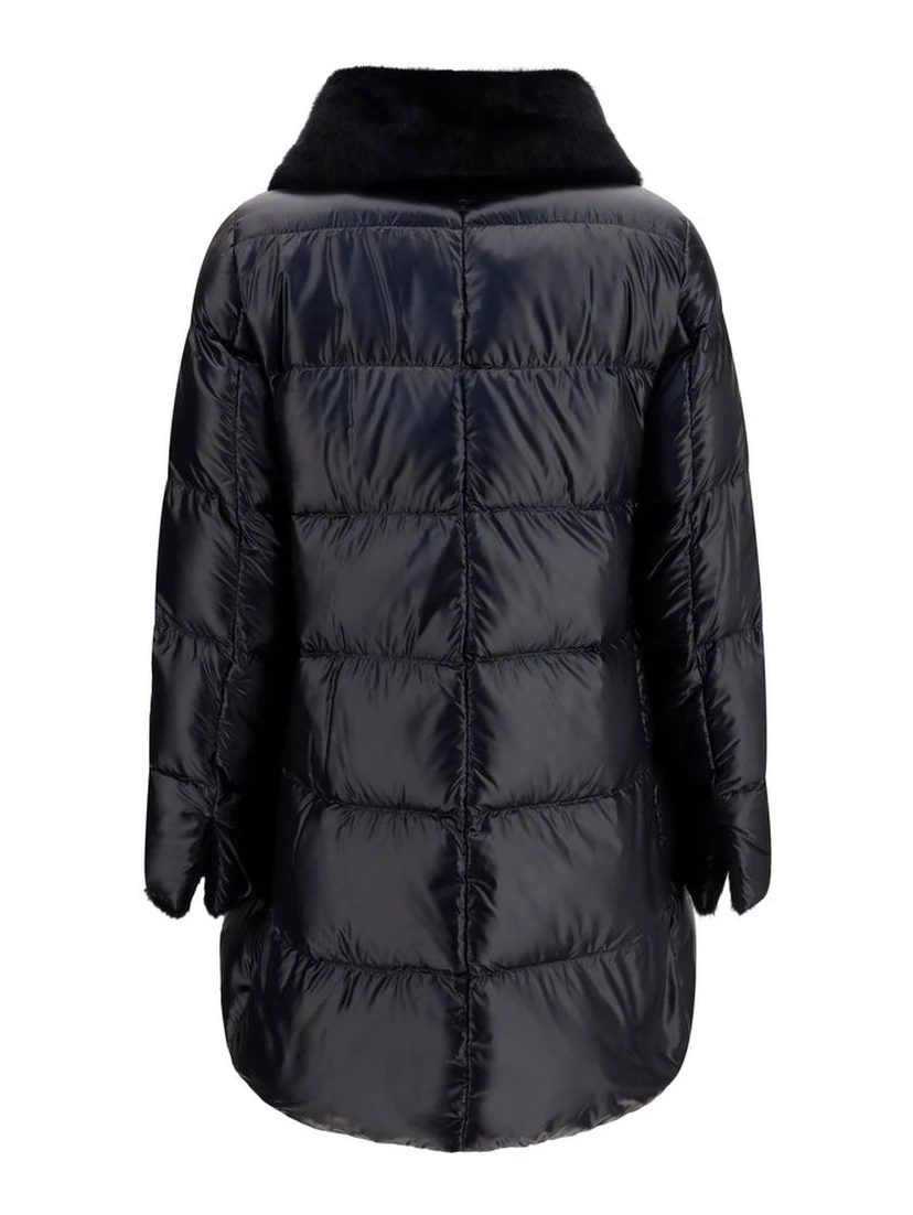 Black Goose Down Full-Length Jacket