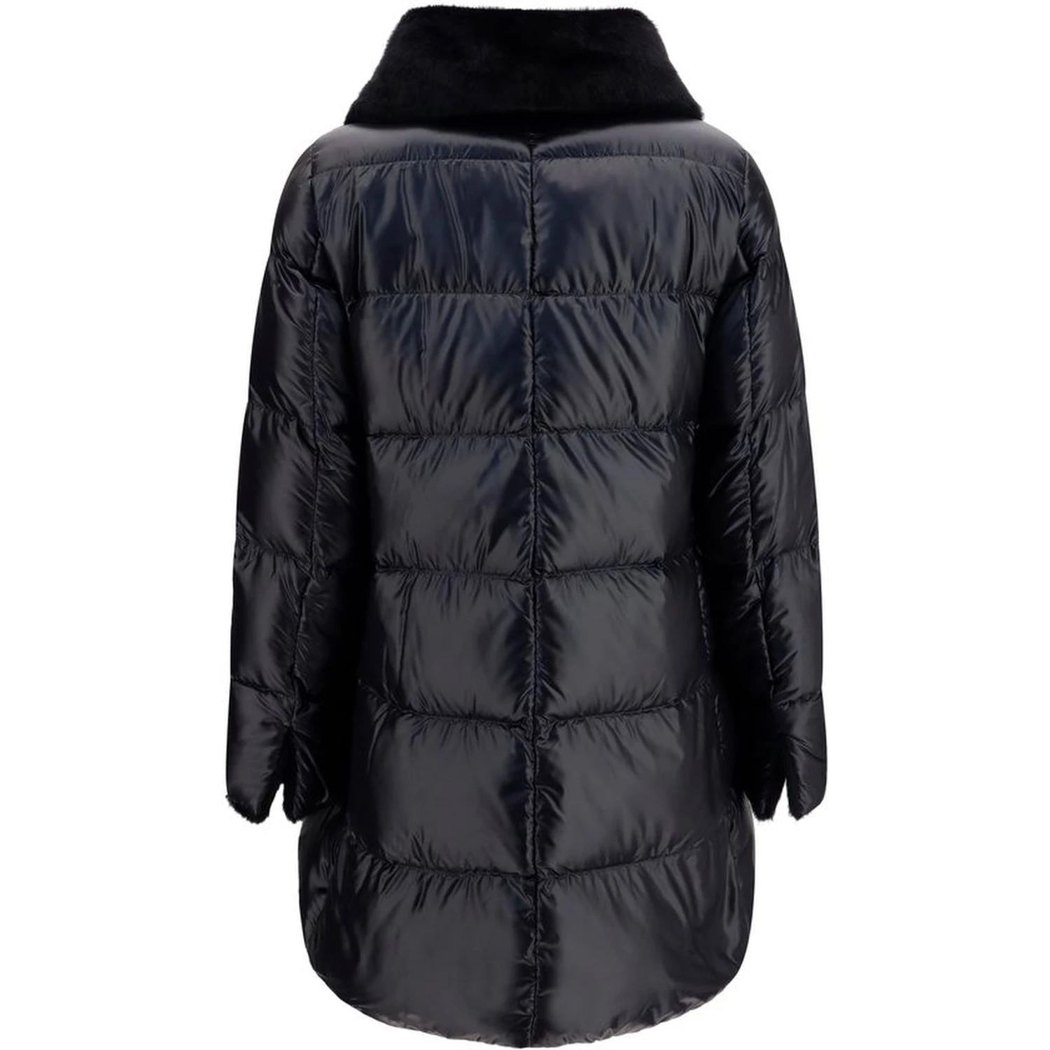 Black Goose Down Full-Length Jacket