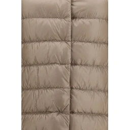 Beige Polyester Full-Length Jacket