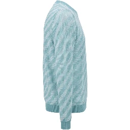 Light Blue Linen Men's Sweater