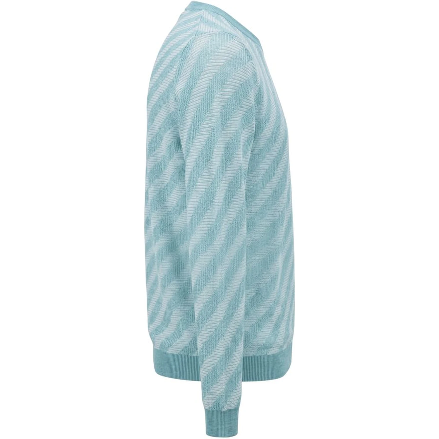 Light Blue Linen Men's Sweater