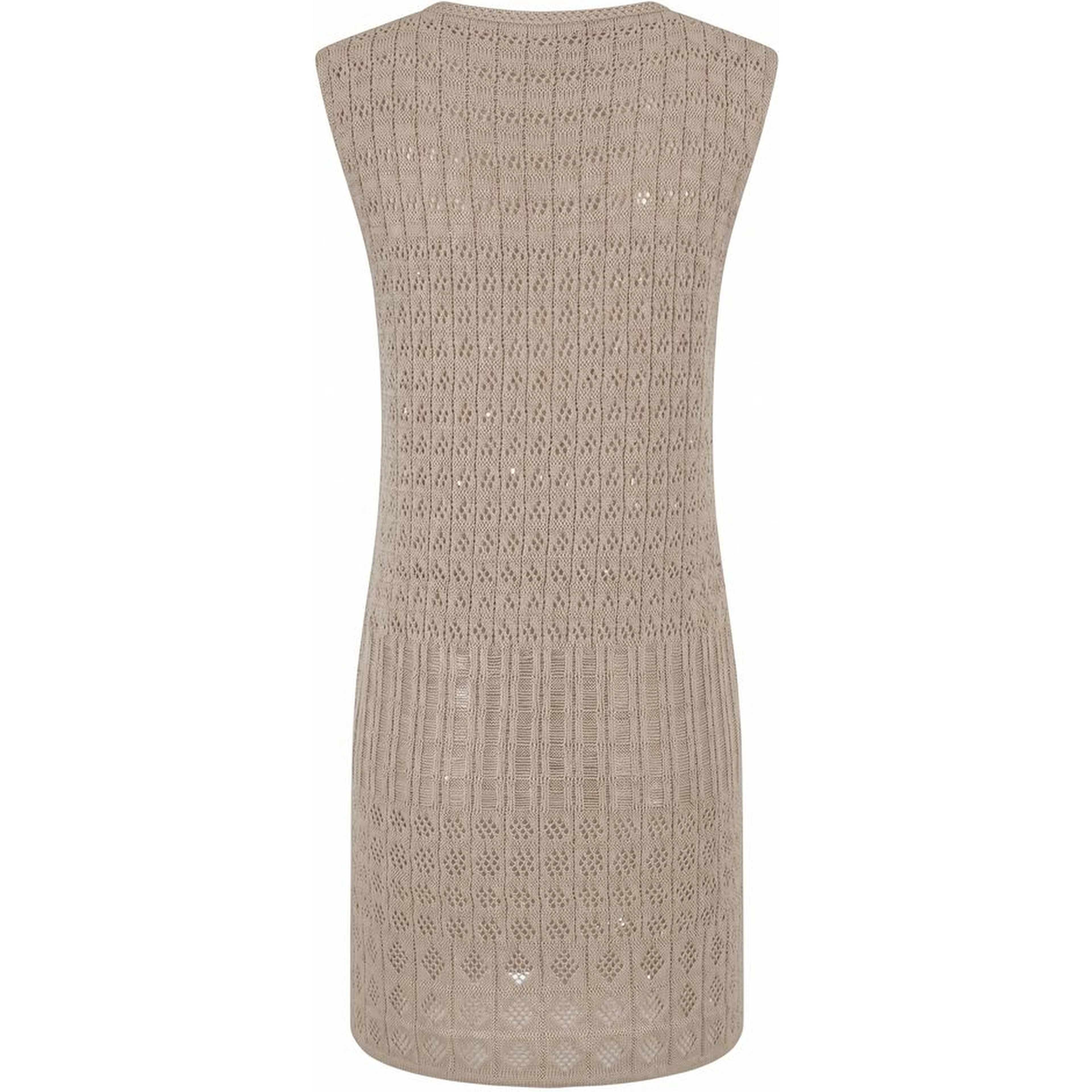 Beige Cotton Women Dress