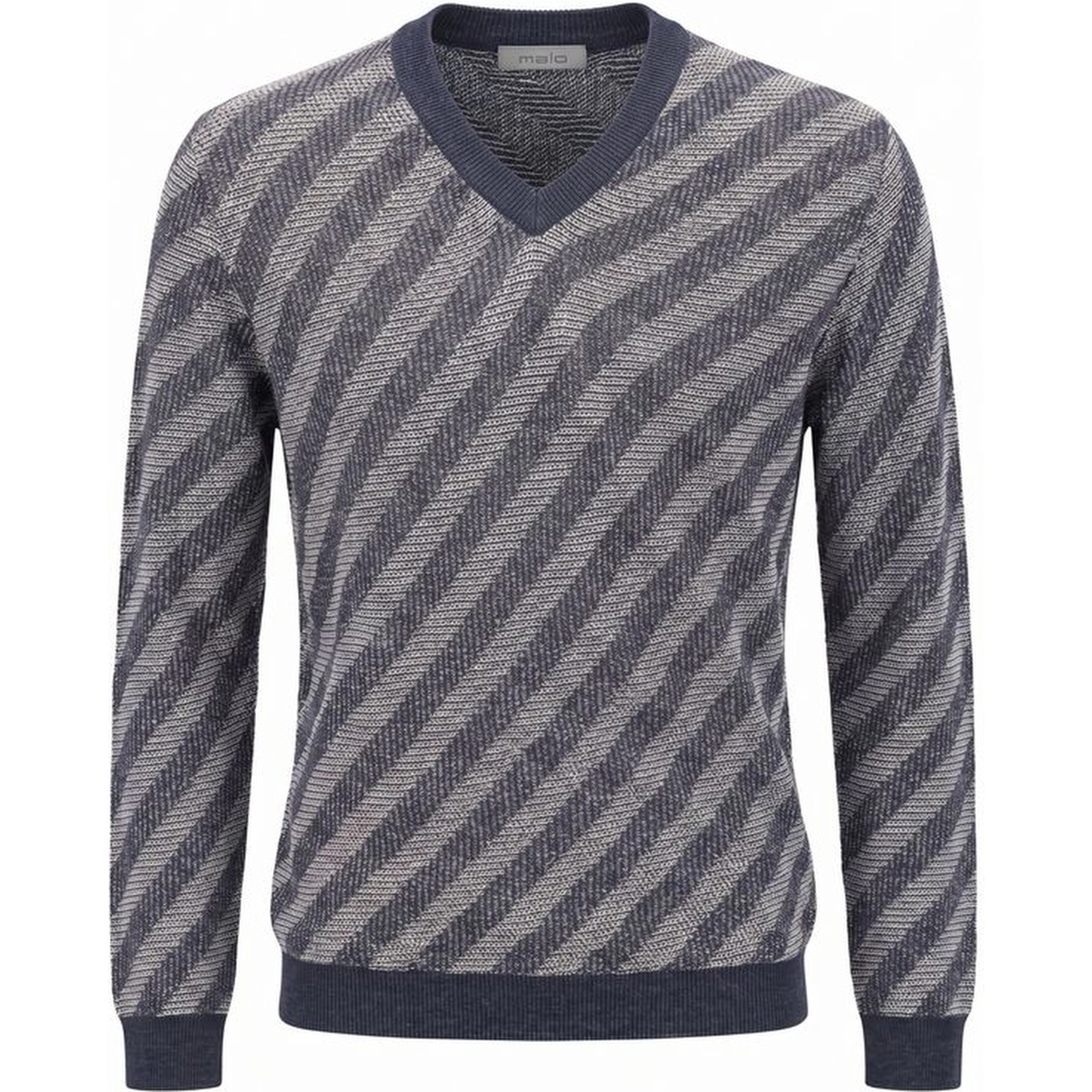 Blue Linen Men Sweater