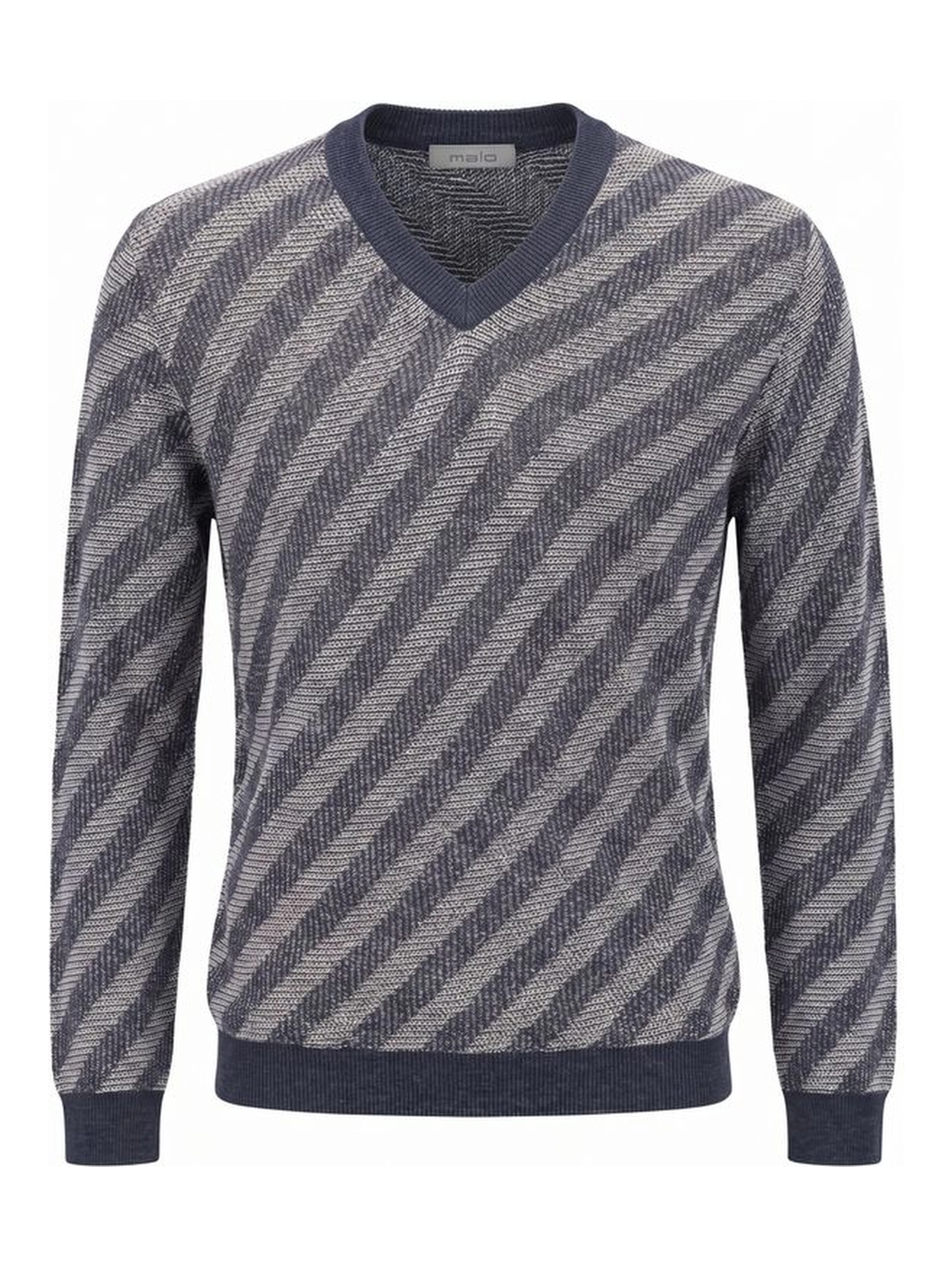Blue Linen Men Sweater