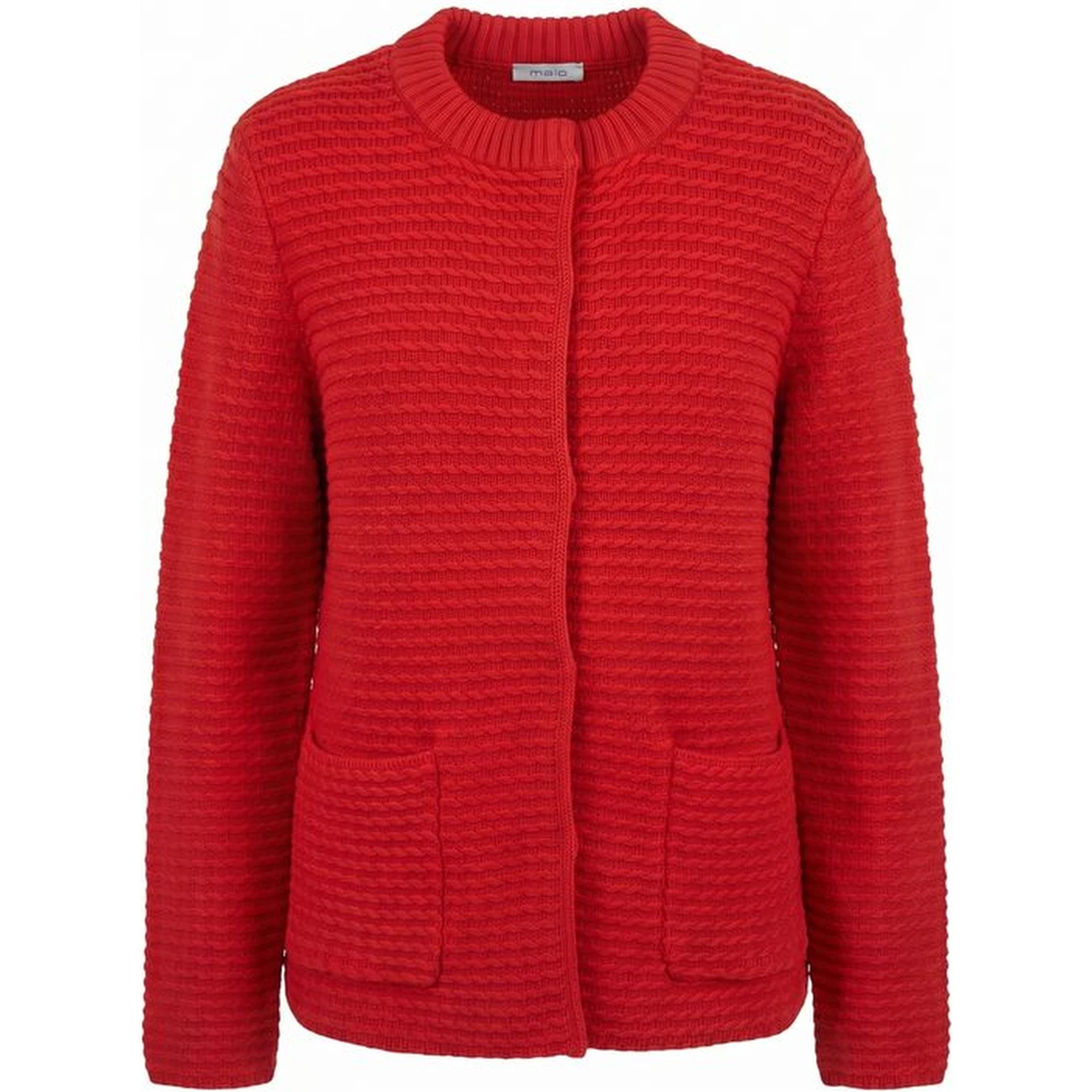 Red Cotton Women's Cardigan