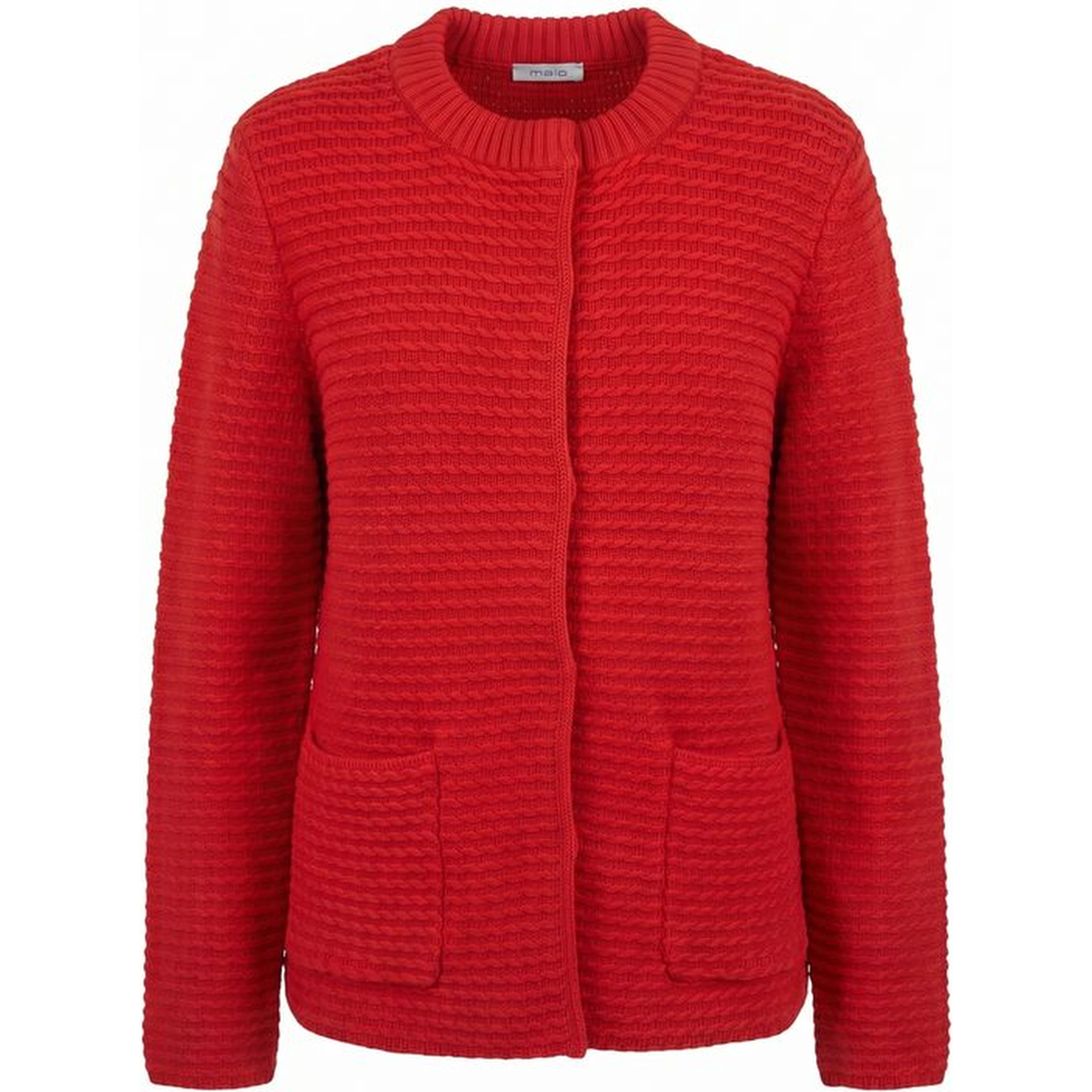 Red Cotton Women's Cardigan
