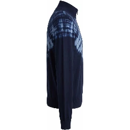 Blue Cotton Men's Sweater