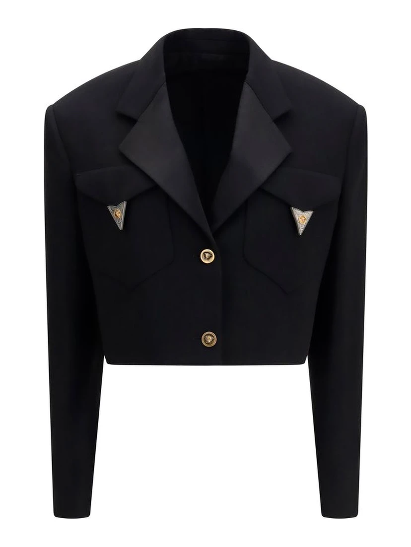 Black Wool Oves Aries Blazer