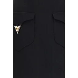 Black Wool Oves Aries Mini Skirt