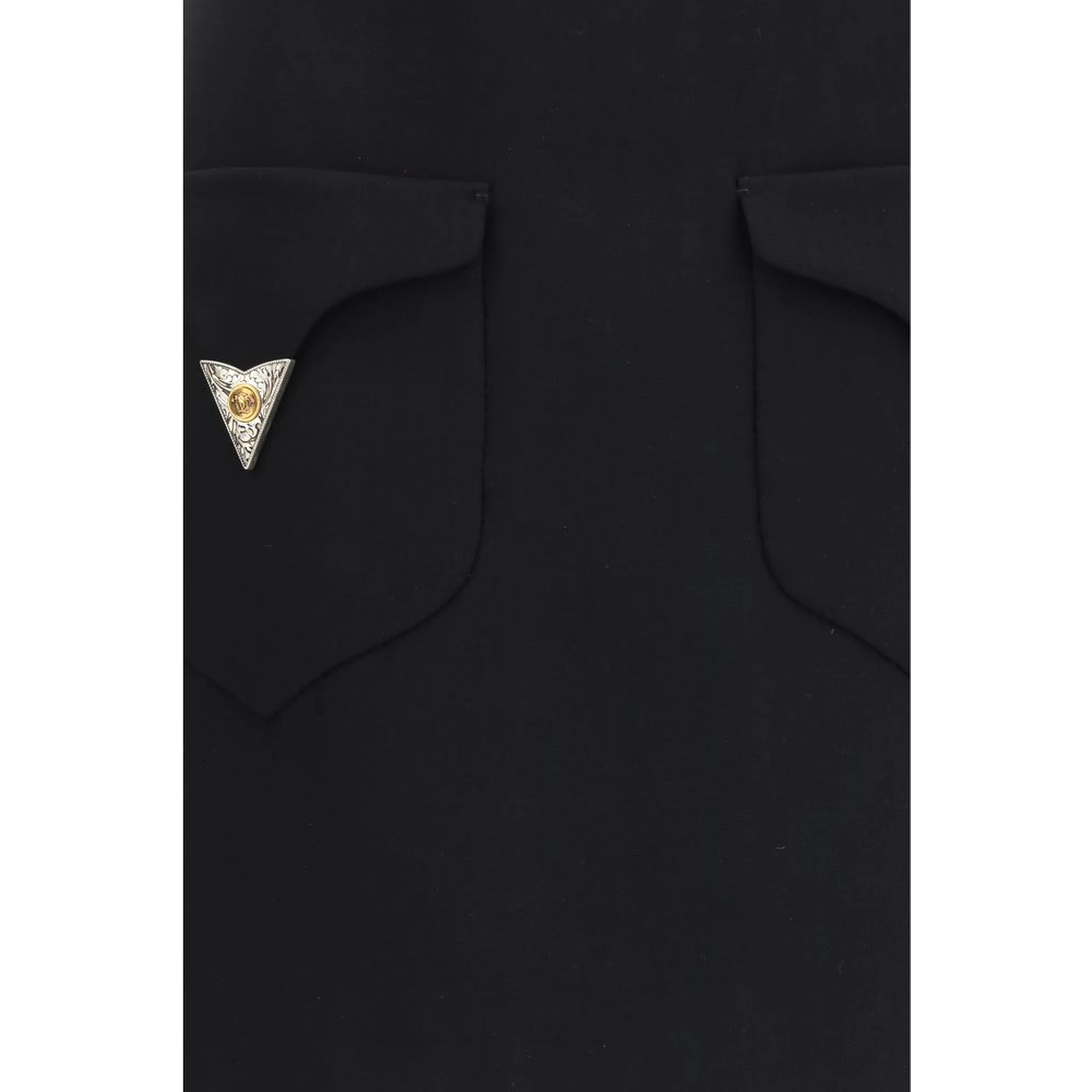 Black Wool Oves Aries Mini Skirt