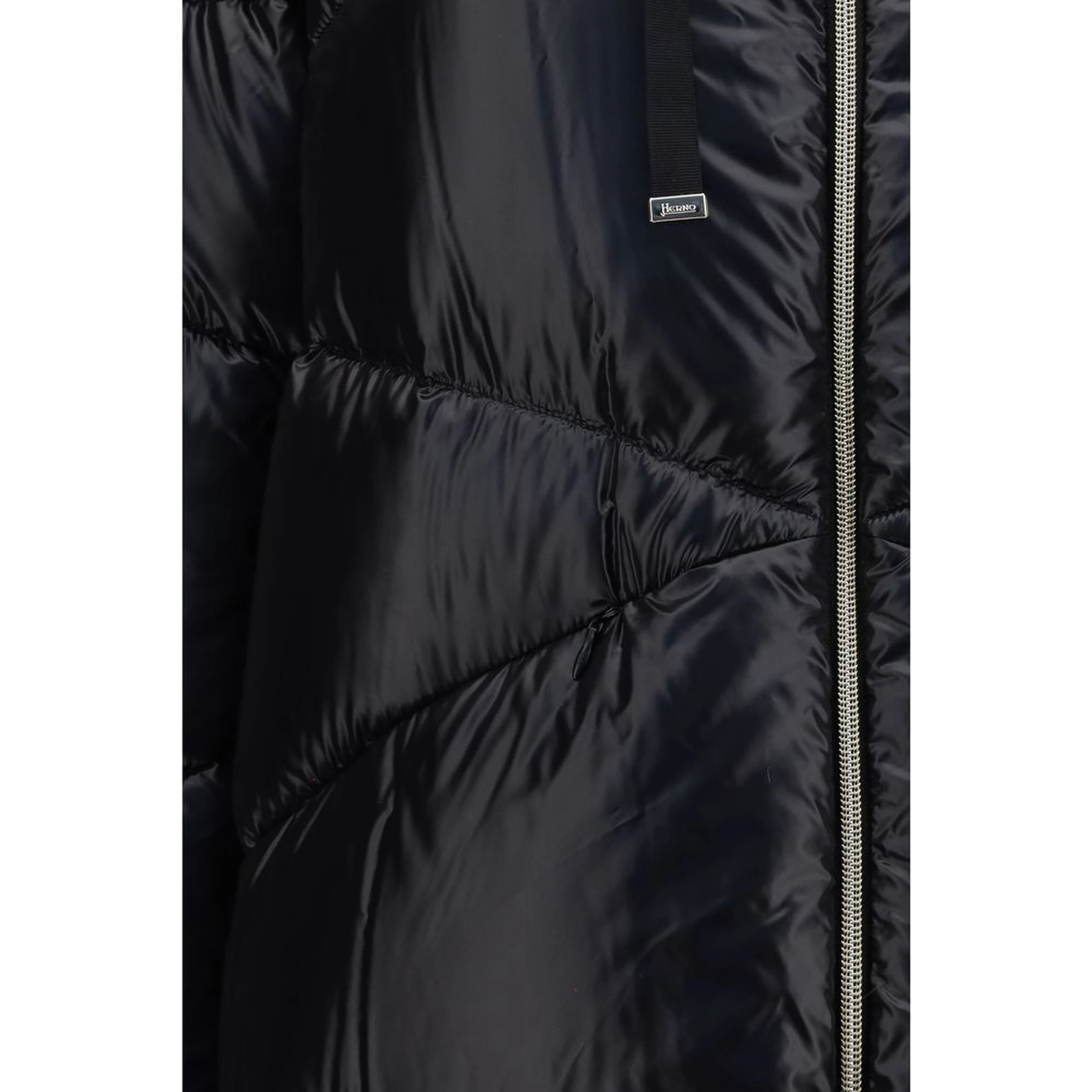Black Goose Down Full-Length Jacket