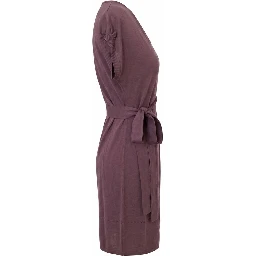 Purple Silk Women Dress