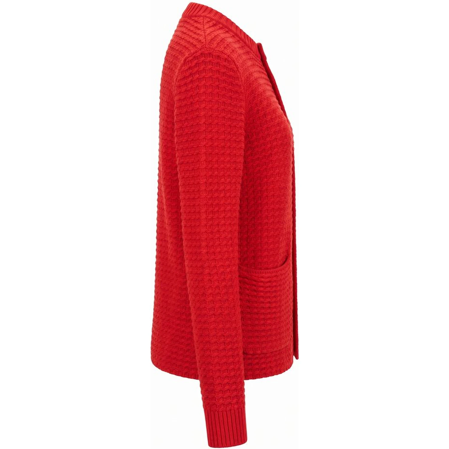 Red Cotton Women's Cardigan