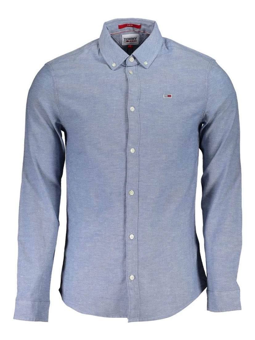 Blue Cotton Men's Shirt