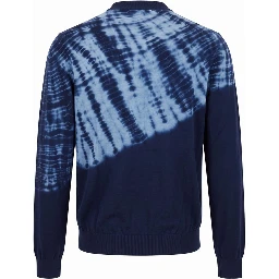 Blue Cotton Men's Sweater