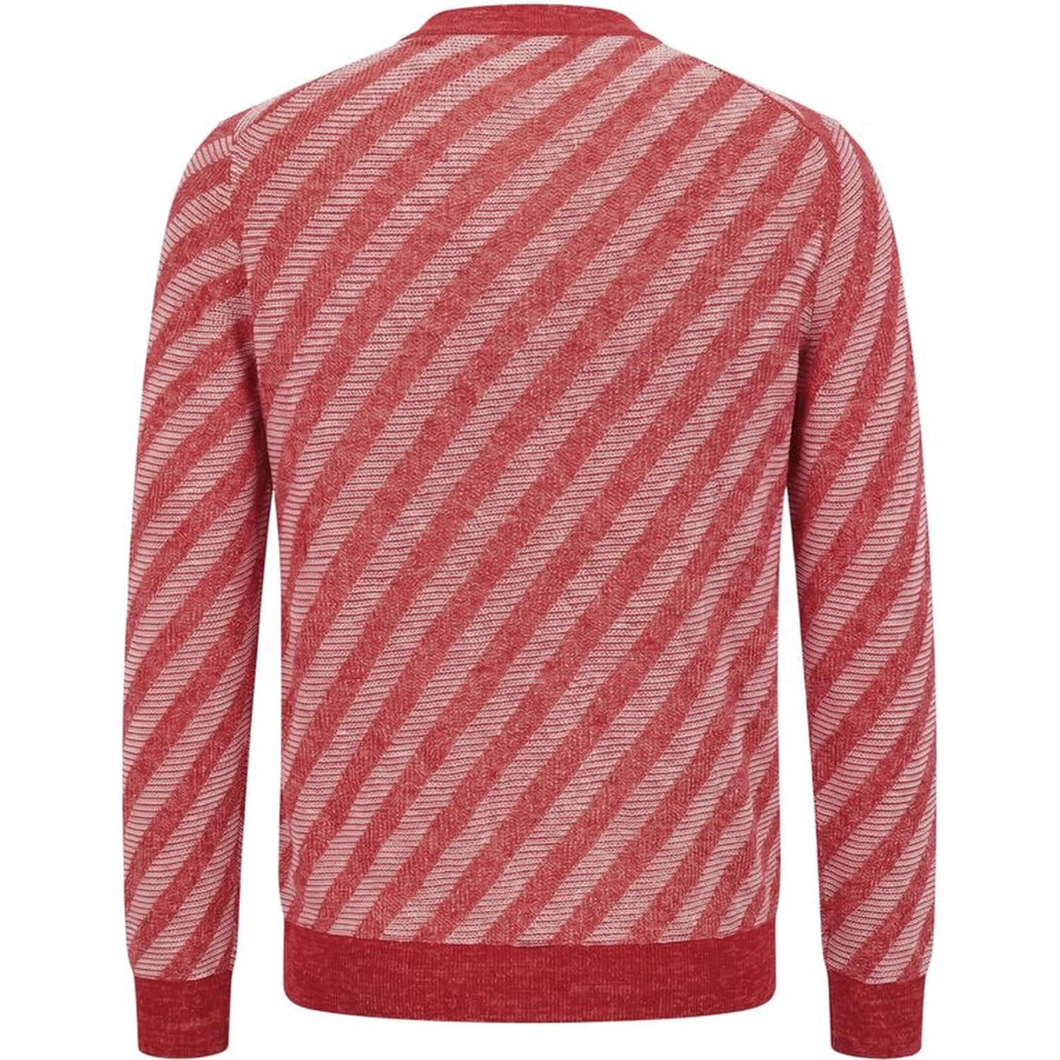 Red Linen Men Cardigan
