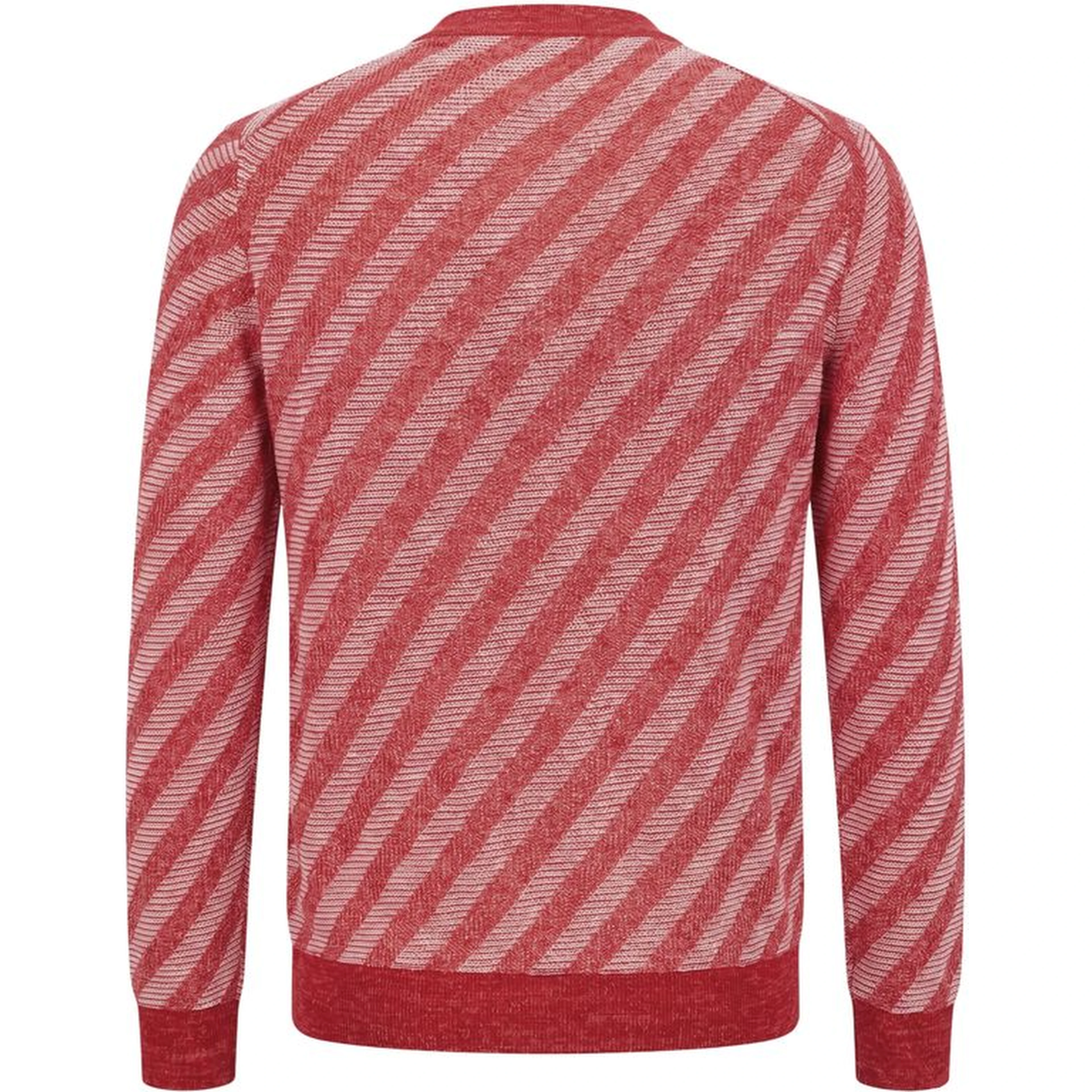 Red Linen Men Cardigan