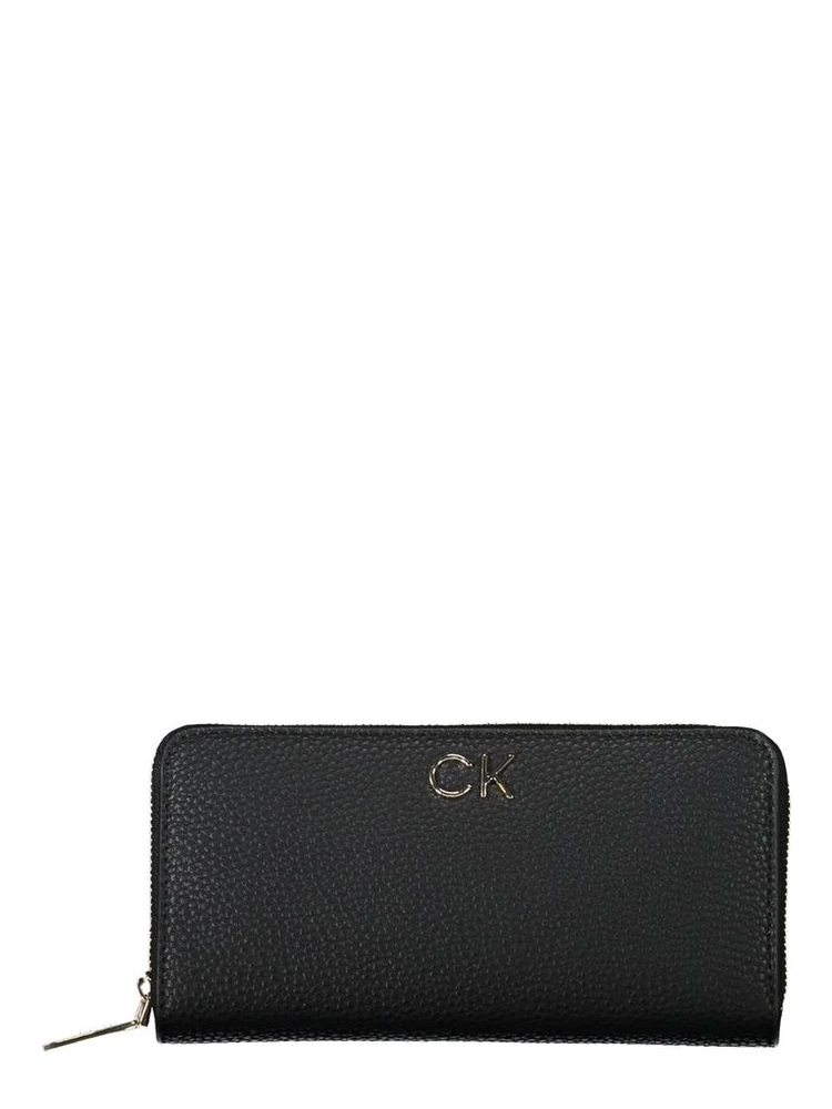 Black Polyester Womens Wallet
