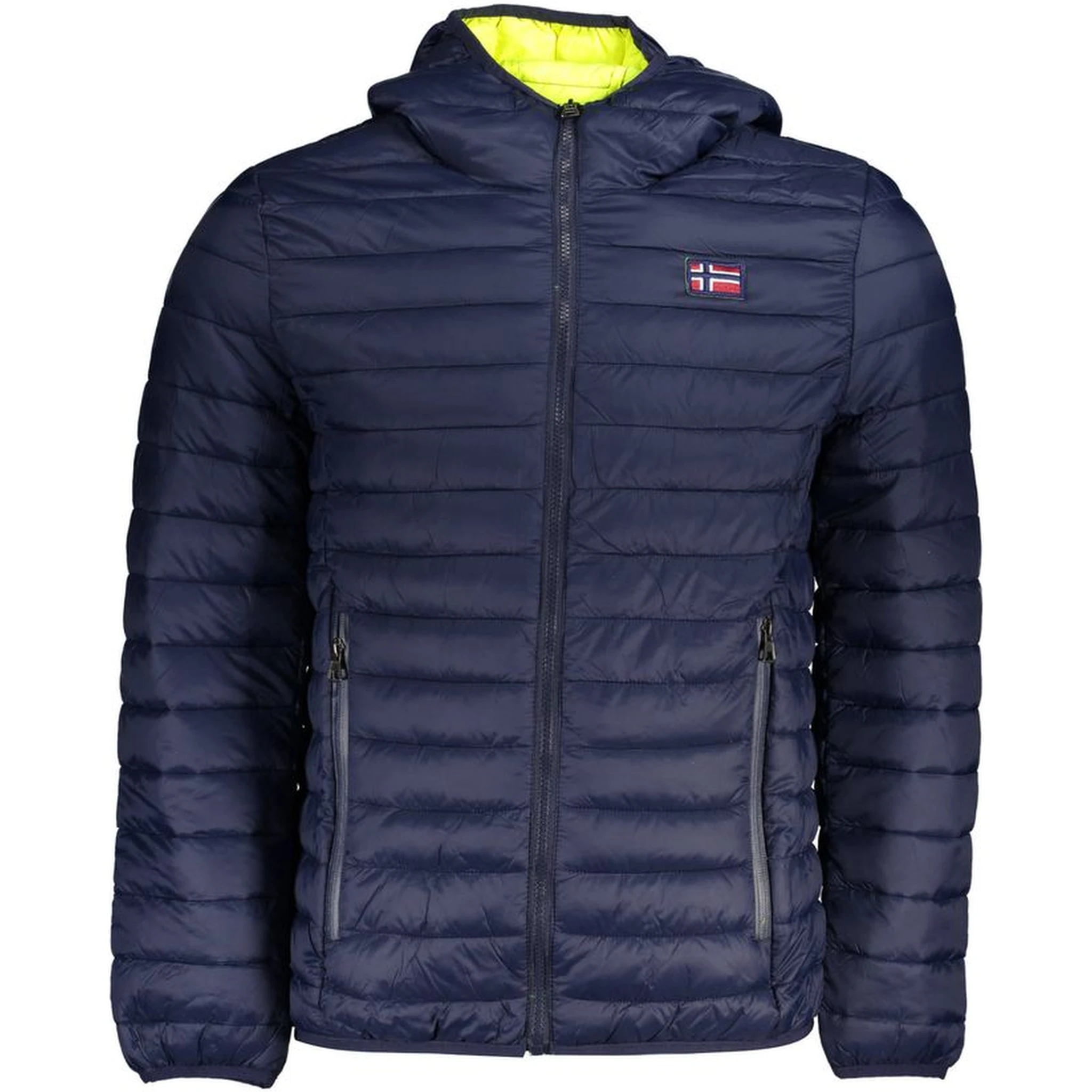 Blue Poliamide Men's Jacket