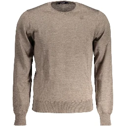 Brown Wool Men's Sweater