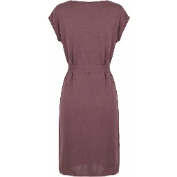 Purple Silk Women Dress