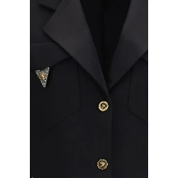 Black Wool Oves Aries Blazer