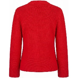 Red Cotton Women's Cardigan
