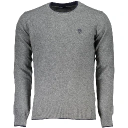 Gray Fabric Men's Sweater