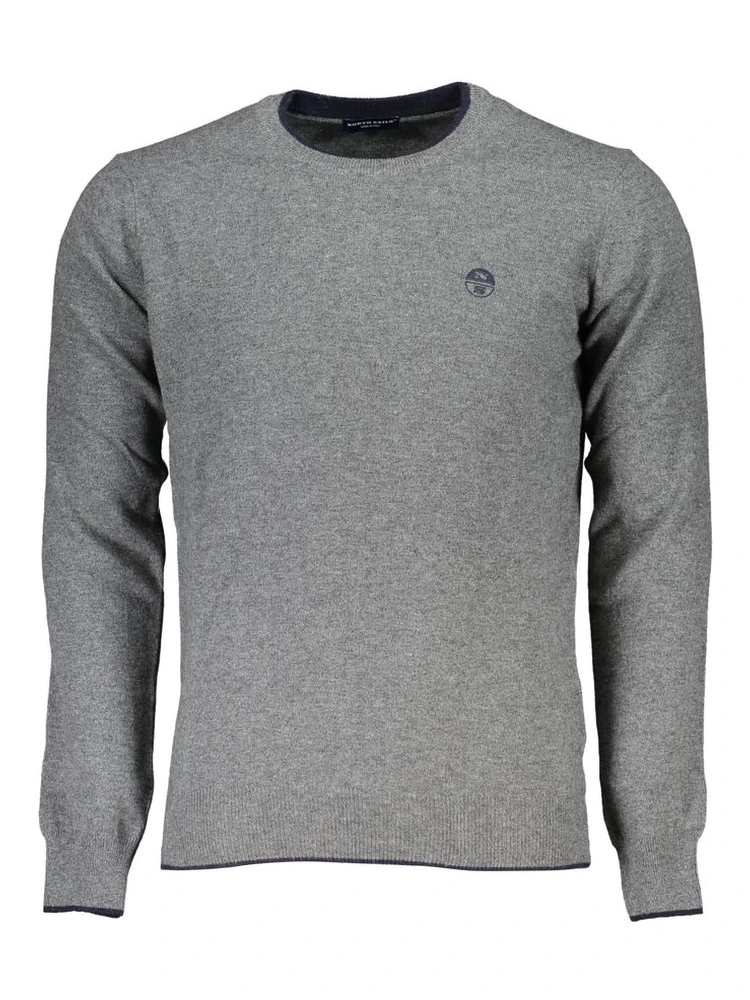 Gray Fabric Men's Sweater