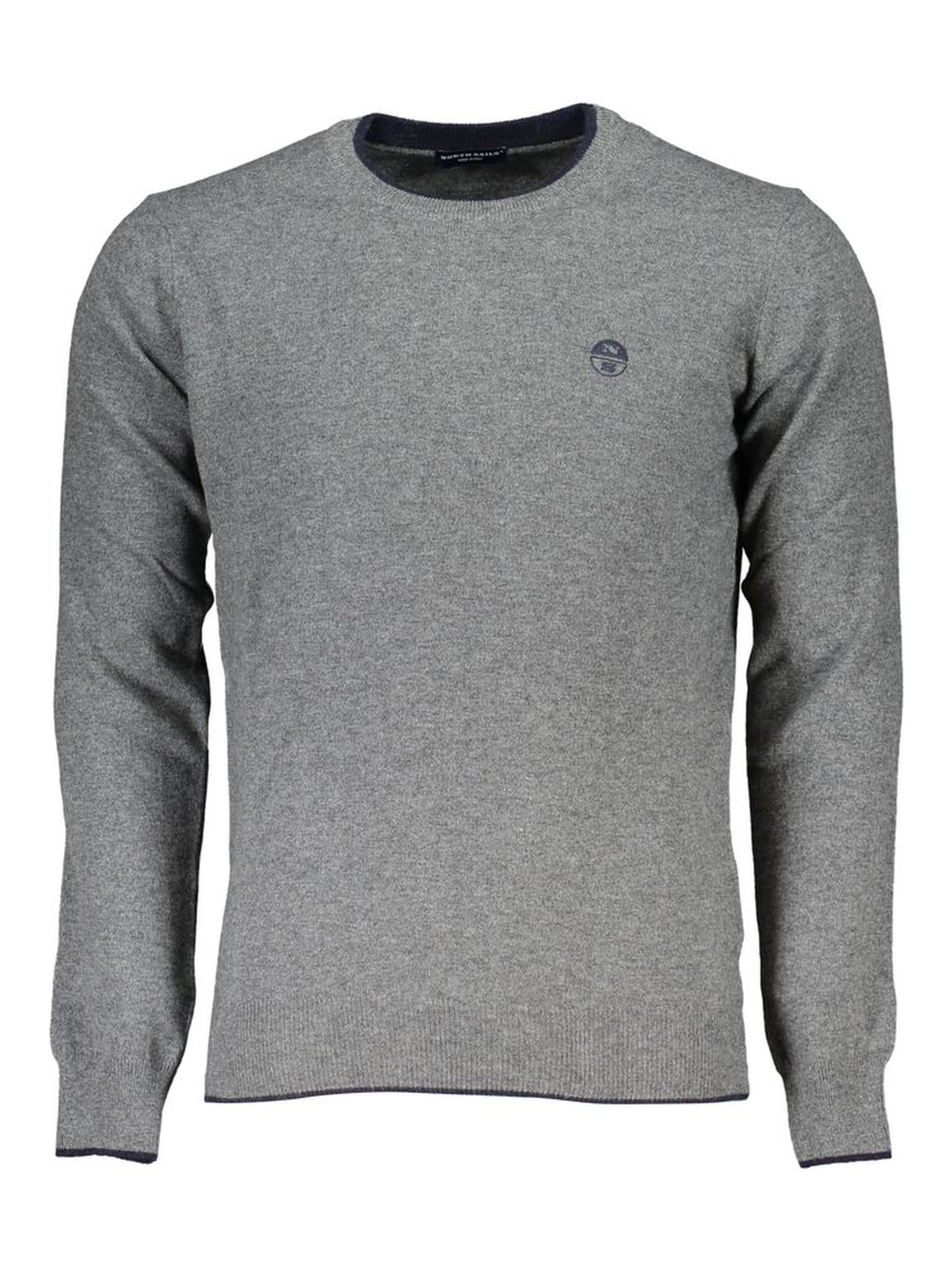 Gray Fabric Men's Sweater