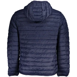 Blue Poliamide Men's Jacket